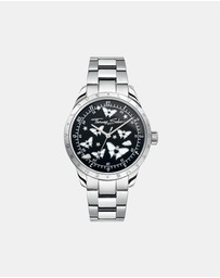 THOMAS SABO - THOMAS SABO Luminescent Butterfly 34mm Watch Black Dial