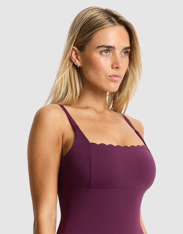 Sea Level Australia - Scalloped Square Neck Bralette One Piece