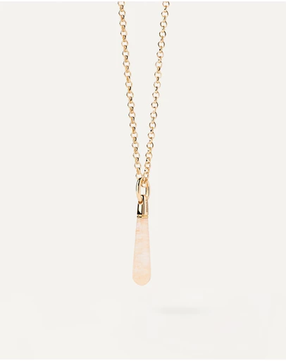 PDPAOLA - Yellow Aventurine Large Drop Pendant Necklace