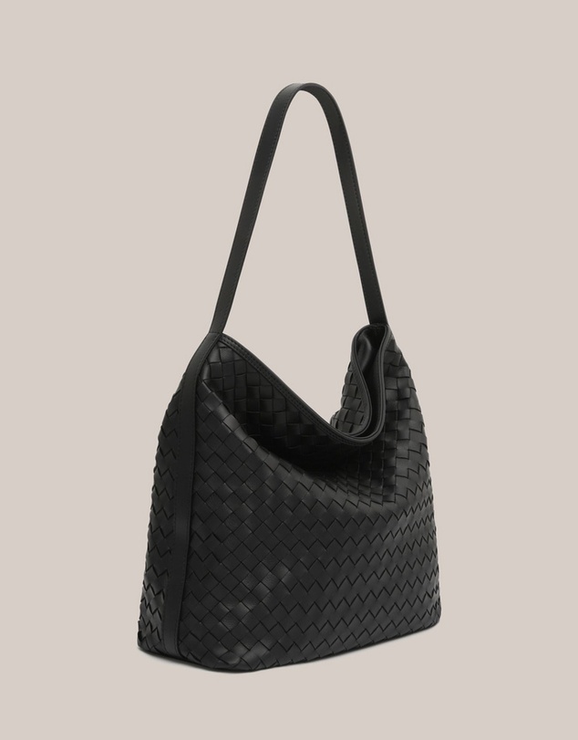 VESTIRSI - Bianca Woven Hobo Black