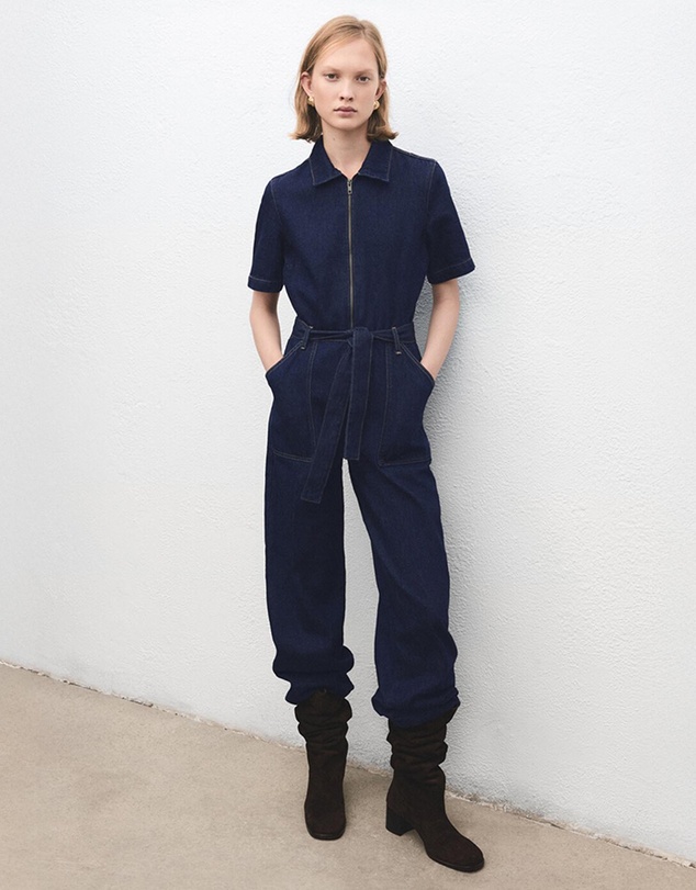 M.N.G - Belt Denim Jumpsuit