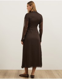Atmos&Here - Keira Long Sleeve Midi Dress