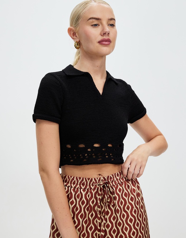 Third Form - Break Away Knit Polo Top
