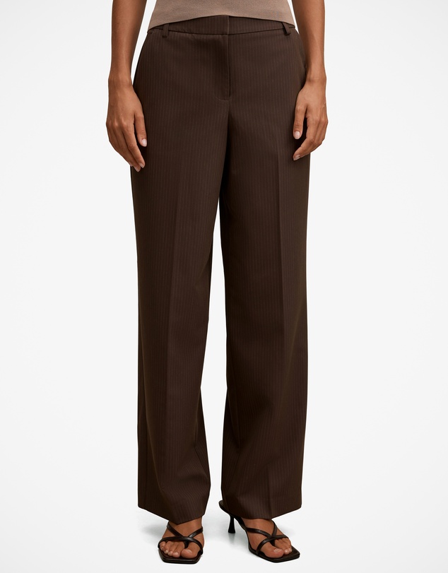 Forever New - Bree Pinstripe Mid Rise Pants