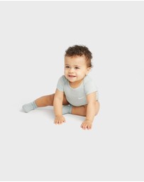 Nike - 3-Pack Core Swoosh No Slip Infant Ankle Socks - Babies