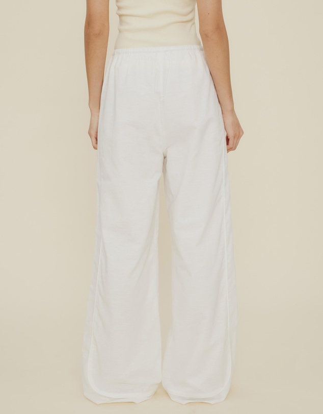 The Fated - Lucie Drawstring Linen Blend Pants