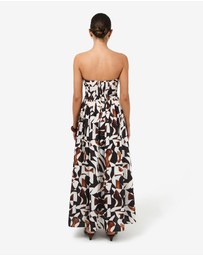 Forcast - Hazel Printed Strapless Dress