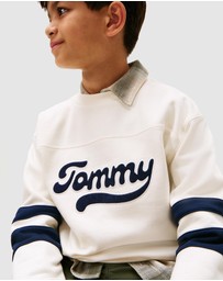Tommy Hilfiger - Varsity Back Logo Colour-Blocked Sweatshirt - Kids
