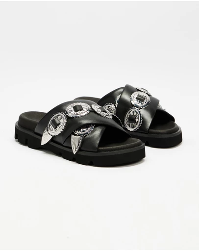 Sol Sana - Concho Footbed Sandals