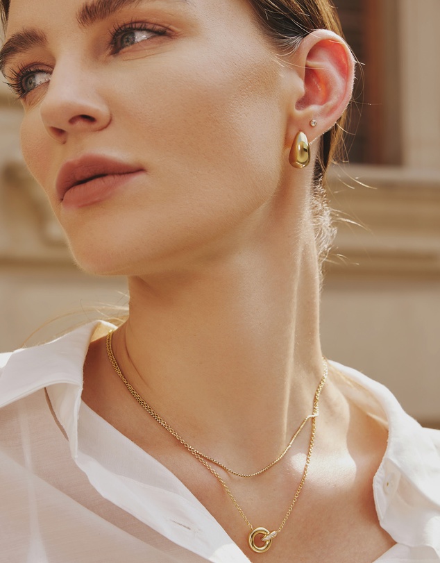 Ania Haie - Gold Bold Dome Hoop Earrings