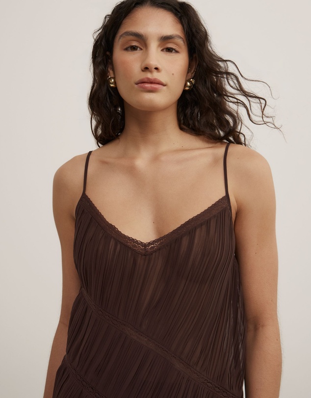 Witchery - Gather Lace Trim Top