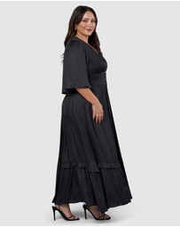 Pink Dusk by Curve Project - Work It Maxi Dress