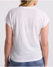 David Lawrence - Erika Linen Jersey Top