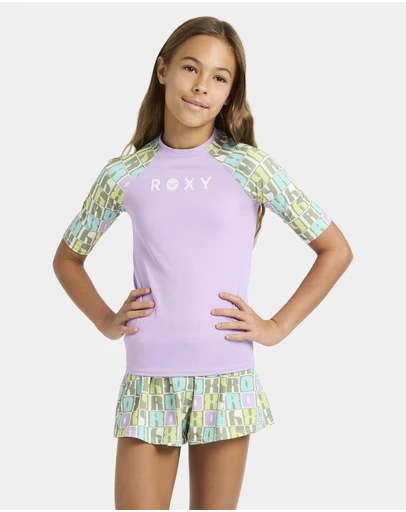 Roxy - Girls 4 to 16 Roxy Active RG Lycra Rash Vest
