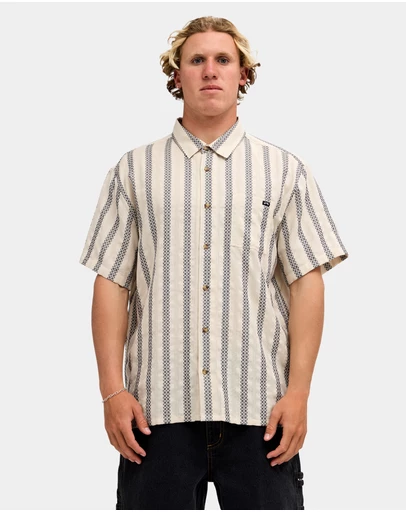 Billabong - Mens Sundays Jacquard Short Sleeve Shirt