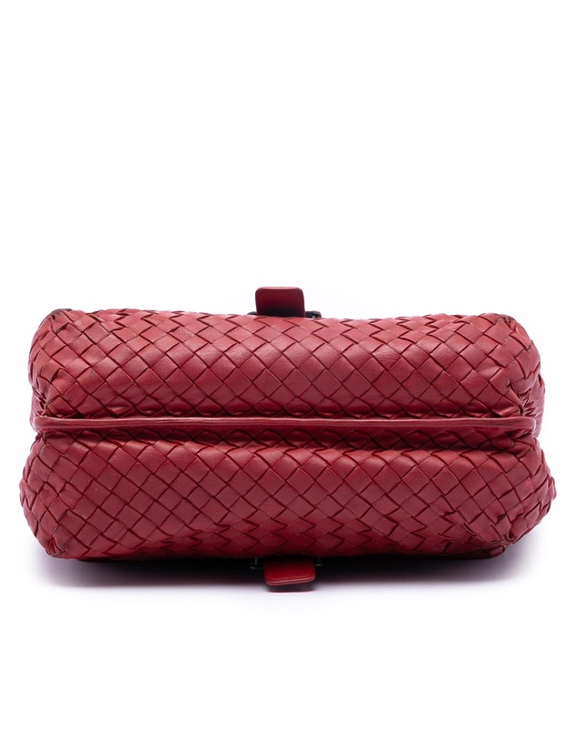 Pre-Loved by Azura Reborn - Pre-Loved Nappa Intrecciato Double Sided Flap Messenger Bag