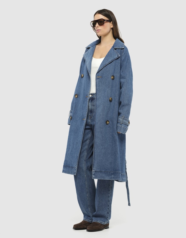JACANDMOOKI - Dion Denim Trench Coat