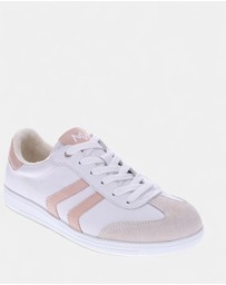 Mia Vita - Ramona Lace-Up Casual Sneaker - White/Blush
