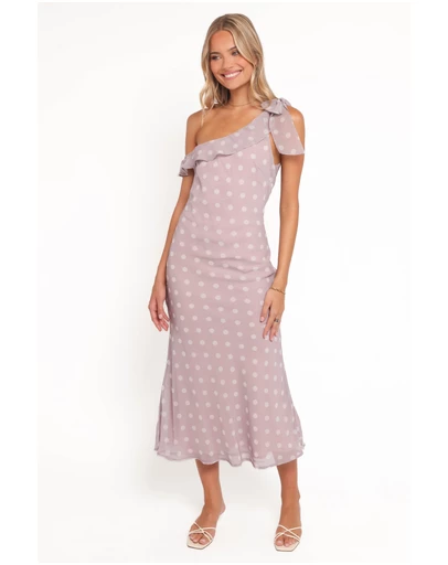 Petal & Pup - Celestine Maxi Dress - Lavender Polka Dot