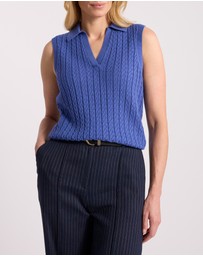 David Lawrence - Chantilly Sleeveless Knit Polo