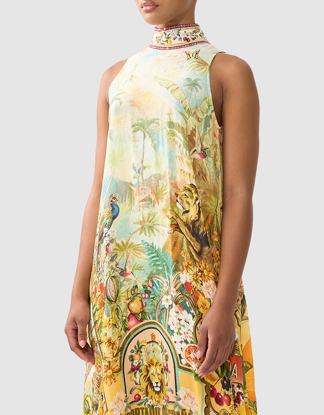 Camilla - High Neck Dress with Back Neck