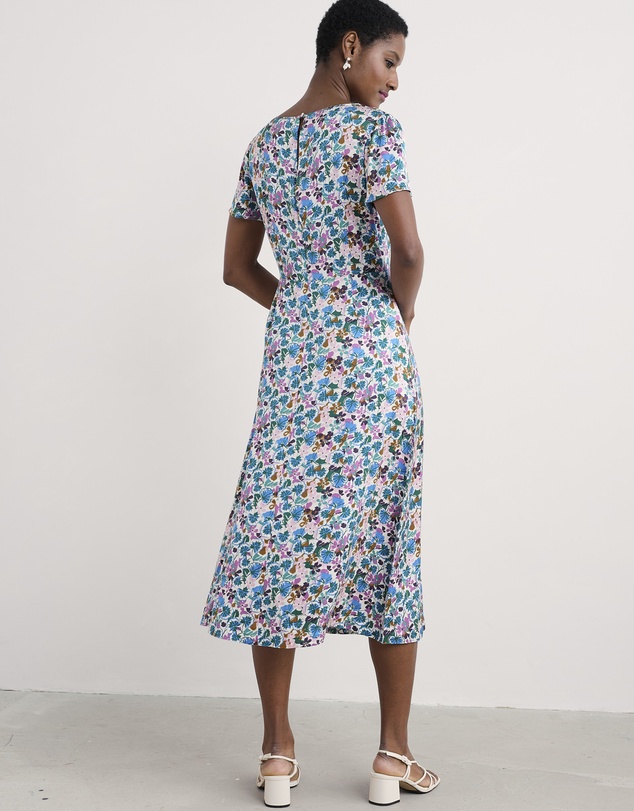 Seasalt - Seasalt Cornwall Multi Rosalind Satin Midi Dress