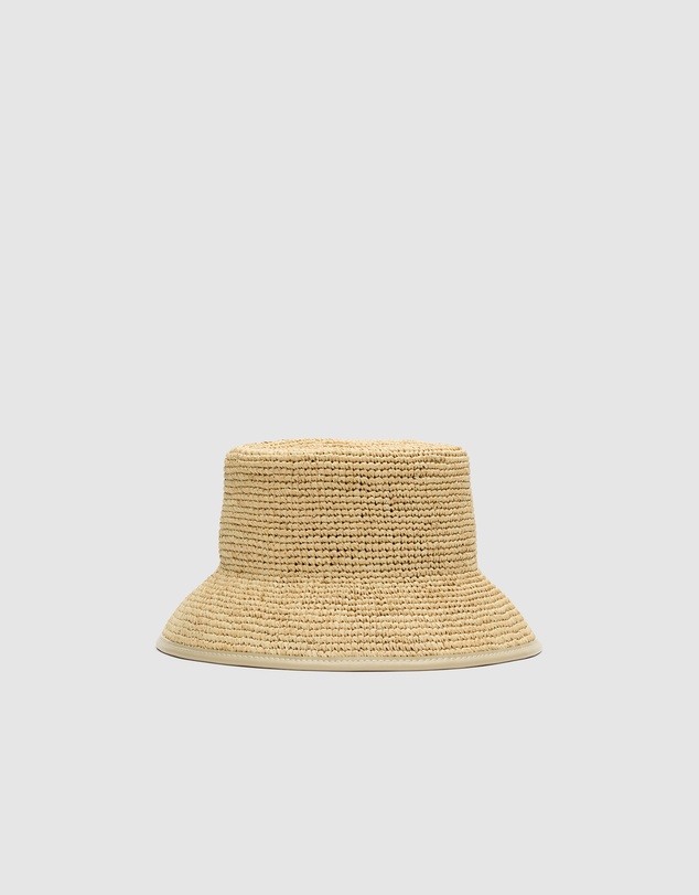 Seed Heritage - Trim Detail Raffia Bucket Hat