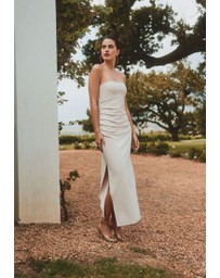 NEXT - Textured Bandeau Midi Dress