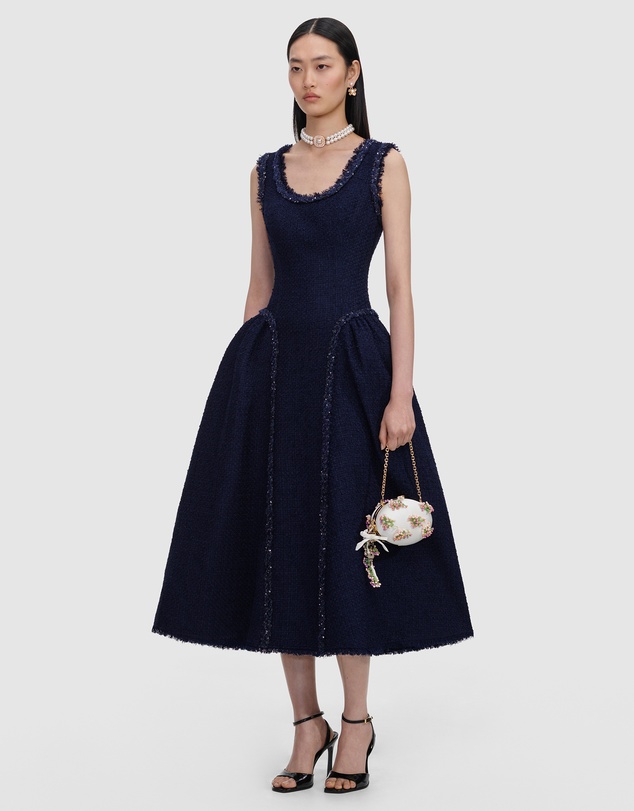 Self Portrait - Boucle Midi Dress