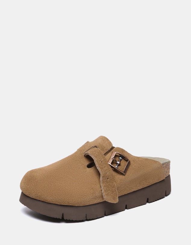 EVERAU - EverAU Ugg Brooklyn Platform Cow Suede Upper Clogs
