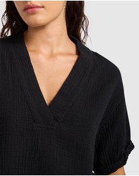 Seafolly - Double Gauze Tv-Neck Top