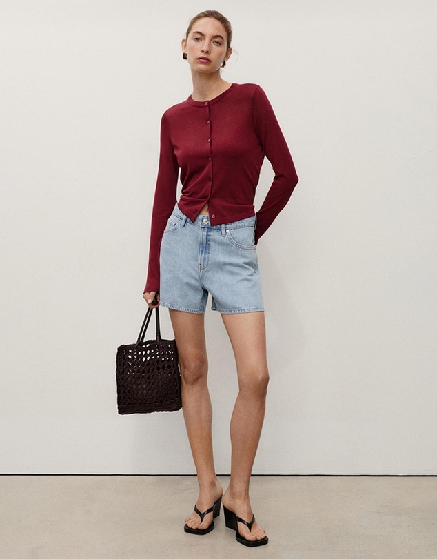 M.N.G - High-Rise Denim Shorts