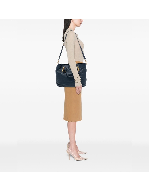 Pre-Loved by Azura Reborn - Pre-Loved Soft Calfskin Open Convertible Shopping Tote