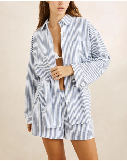 Rhythm - Vista Stripe Oversized Shirt