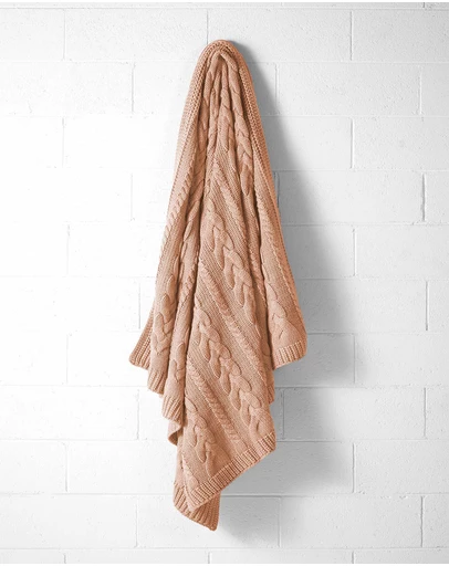 Aura Home - Cable Knit Throw