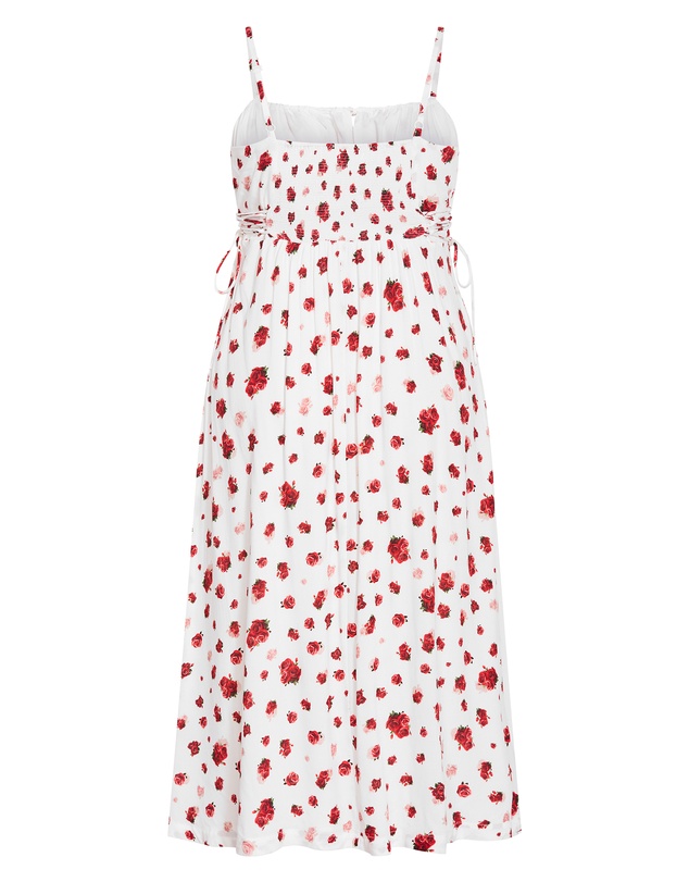 City Chic - Plus size Anna Rose Print Maxi Dress - ivory