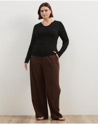 Atmos&Here Curvy - Arienna Jersey Long Sleeve Top