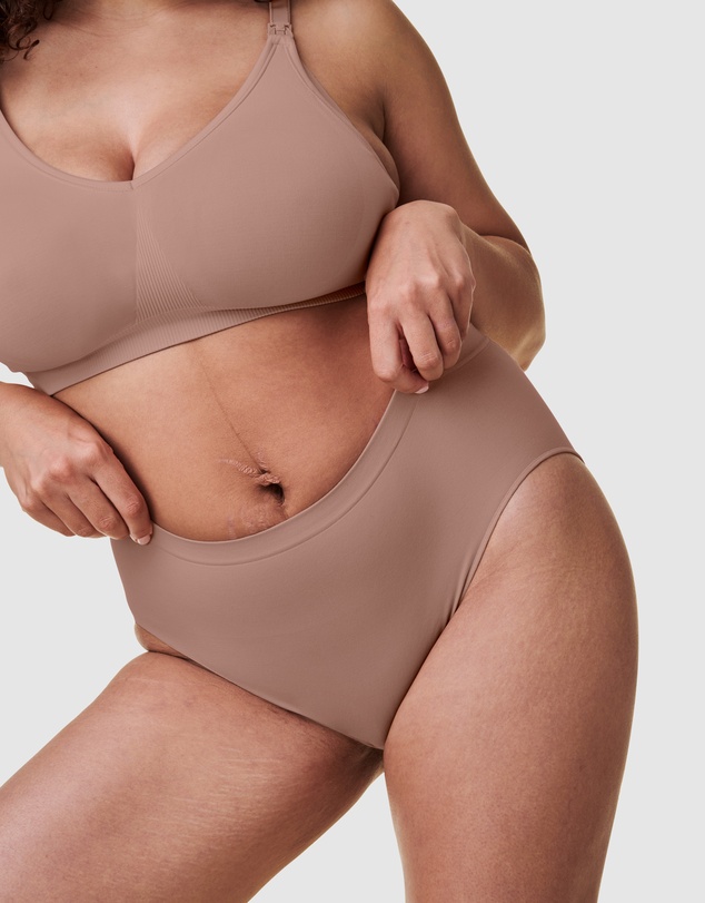 Bravado - Recycled Nylon, Cotton & Modal High Waist Seamless Brief