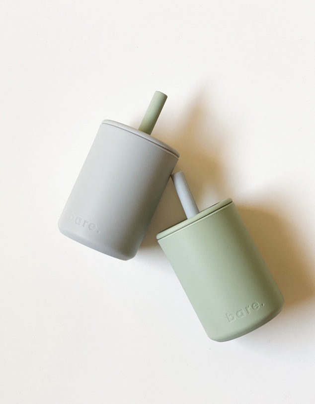 Bare The Label - Silicone Sippy Cup, Two Pack