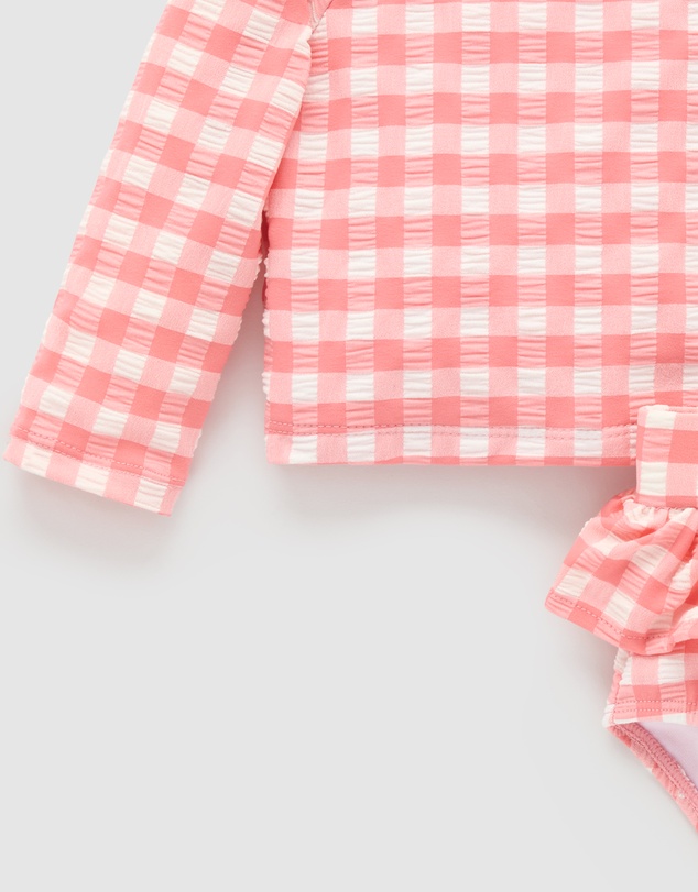 Purebaby - Printed Long Sleeve Rashie Set- Kids-Babies