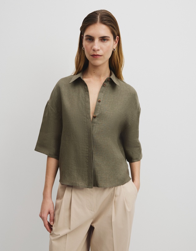 Country Road - Short Sleeve Linen Shirt