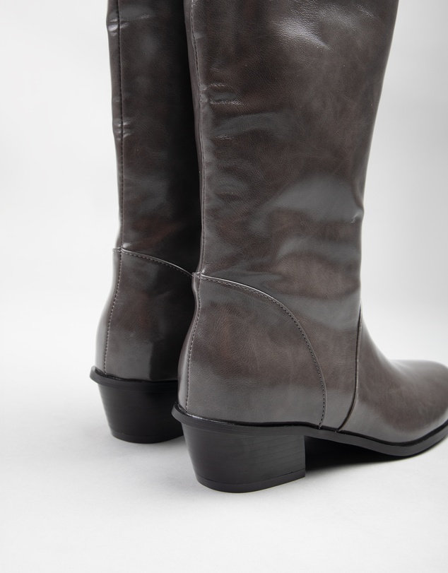 RAID - Reeona western knee boots in grey