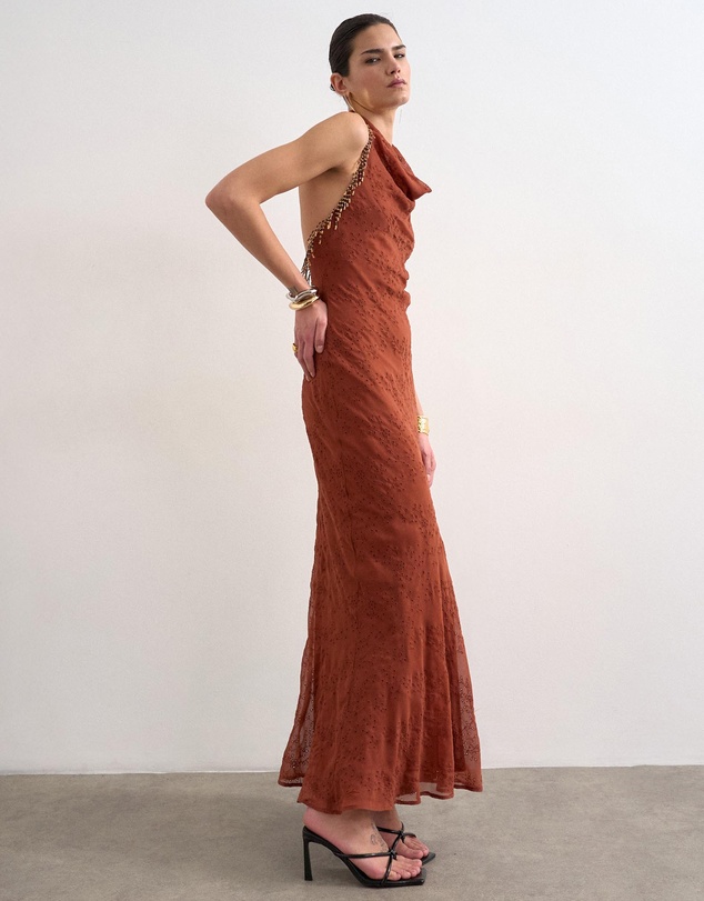 TOPSHOP - Nina Broderie Maxi Dress