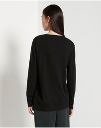 JH Lounge - JHL LS Luxe T (Luxe Cotton Cashmere) Black