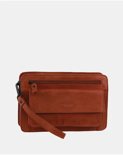 Pierre Cardin - Pierre Cardin Leather Men's Multi Compartment Organiser Bag