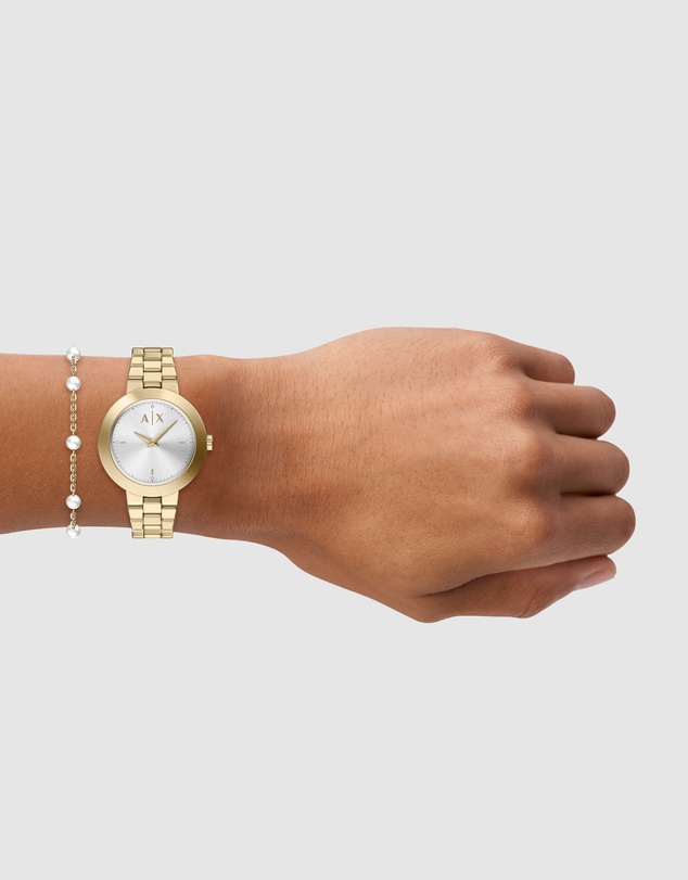 Armani Exchange - Gold Tone Analogue Watch
