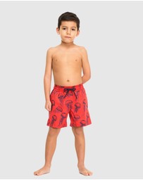 Tolu Australia - Boys Red Swim Shorts With Jellyfish