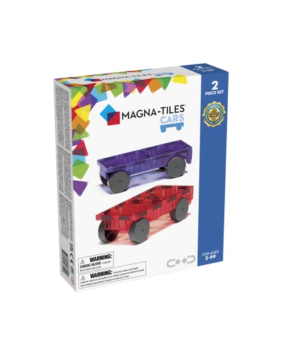 Magna-Tiles - MAGNA-TILES - Cars - 2 Piece Expansion Set - Purple & Red