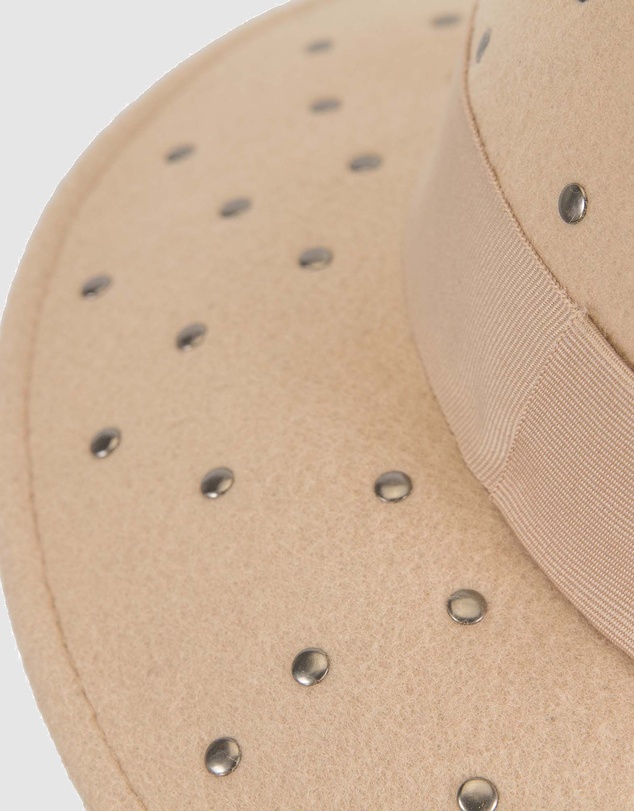 Max Alexander - Winter Felt Beige Fedora Hat