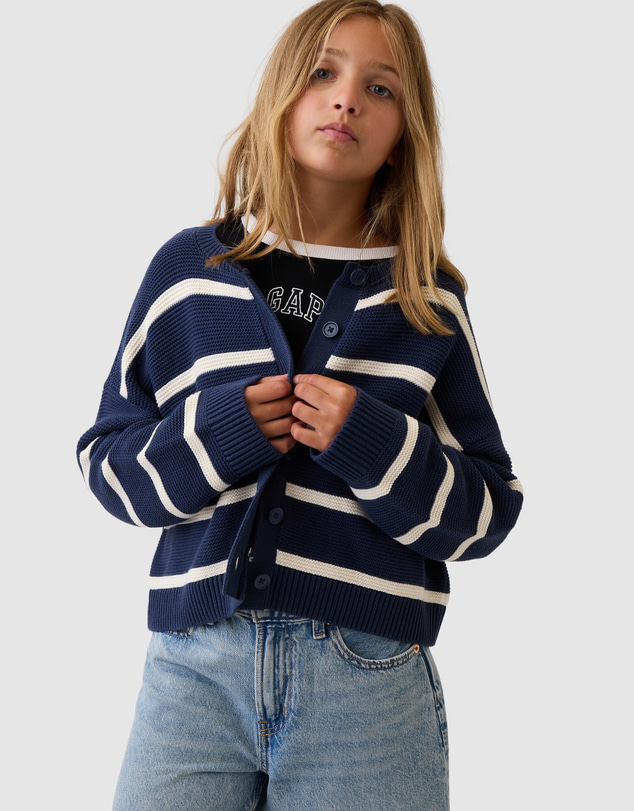 GAP - Cotton Boxy Cardi - Kids-Teens